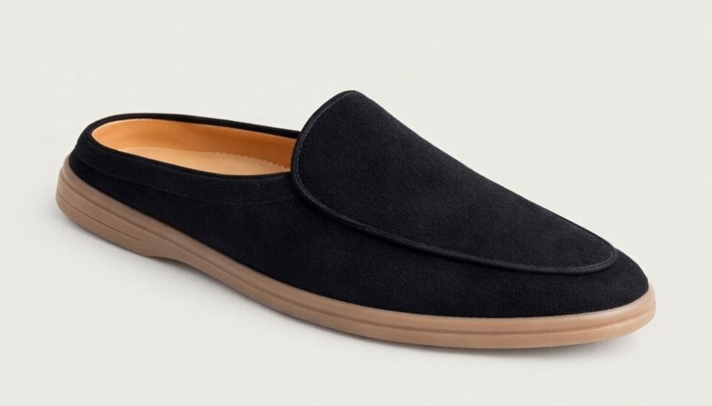 SIENNA BLACK | SUEDE LEATHER MULE